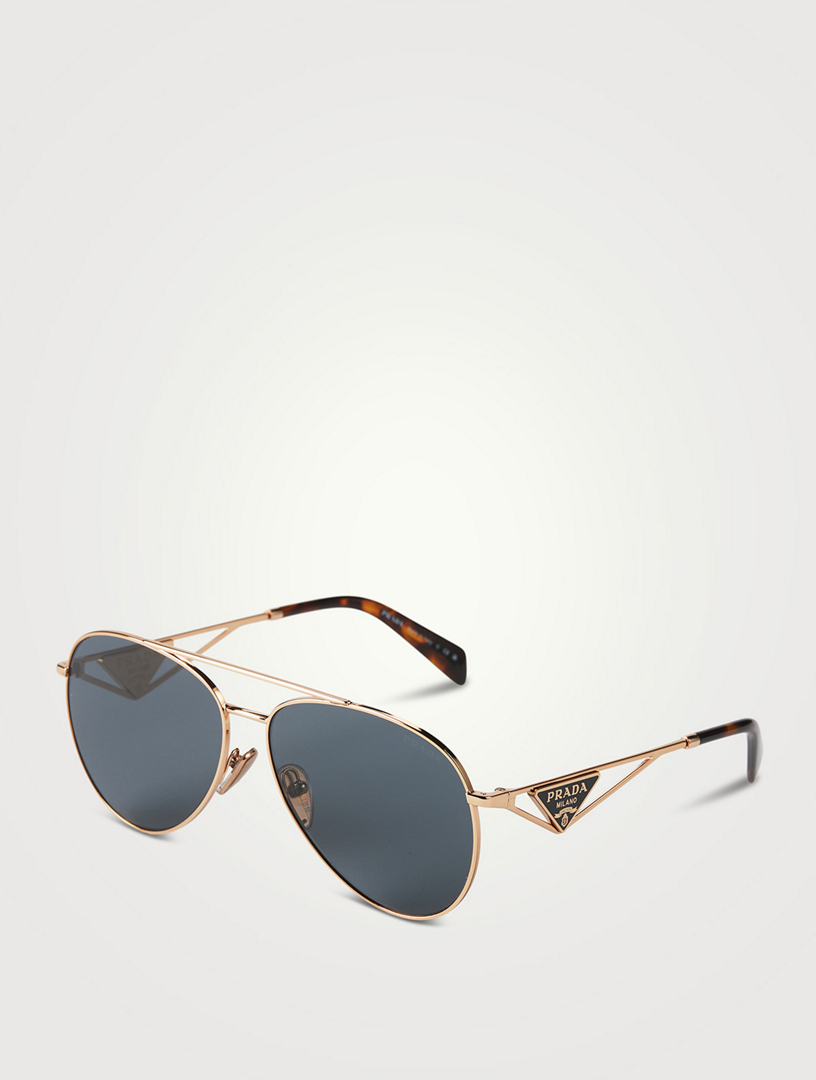 Women's prada cheap aviator sunglasses