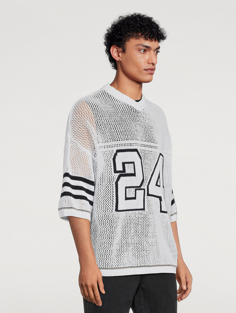 Football Linen And Cotton Knit Shirt