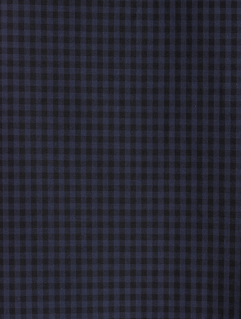 A-Line Cotton Shirt Gingham Print