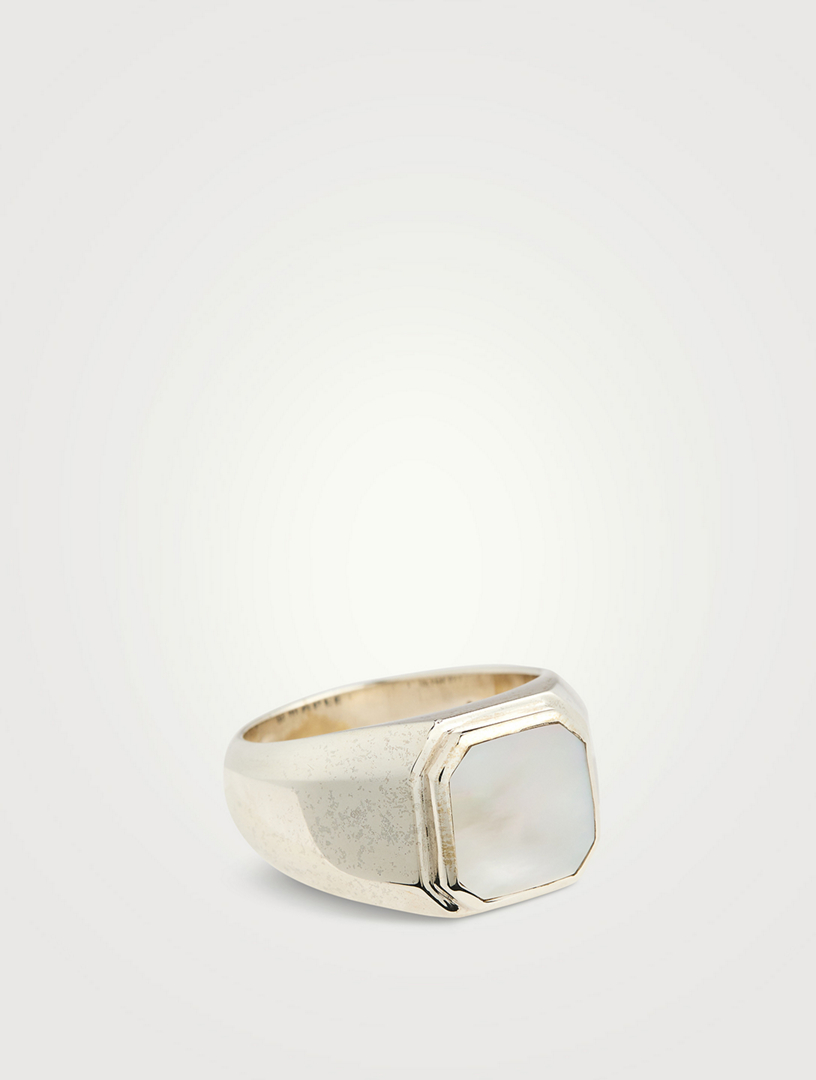 MAPLE Sterling Silver Duppy Signet Ring | Holt Renfrew