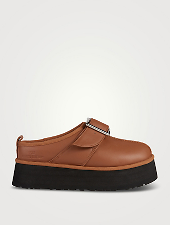 UGG x Opening Ceremony Tazz Leather Platform Slippers
