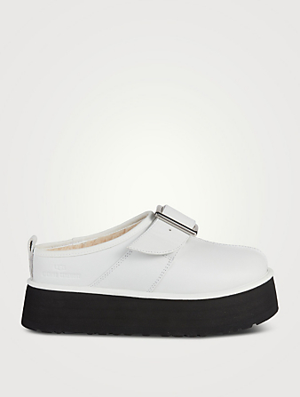 UGG x Opening Ceremony Tazz Leather Platform Slippers