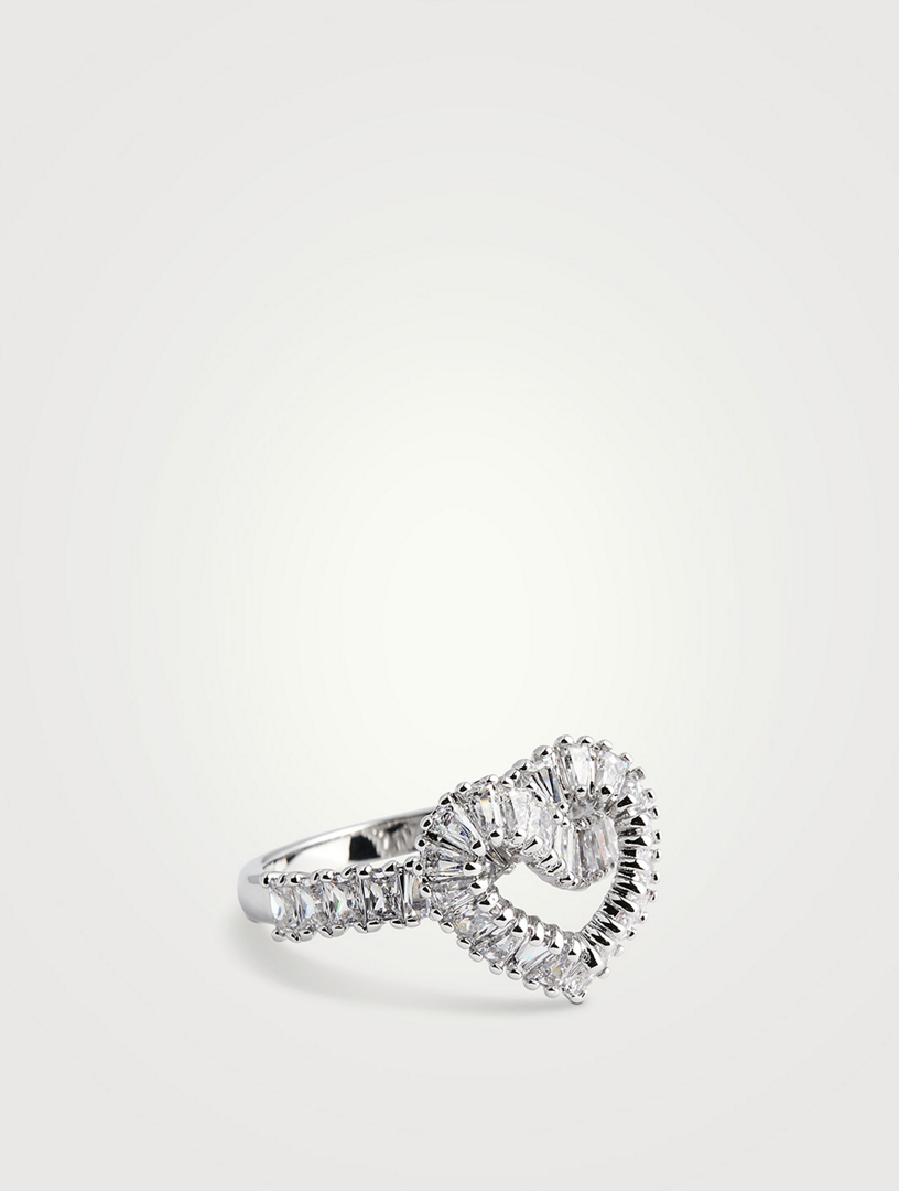 Matrix Crystal Heart Ring