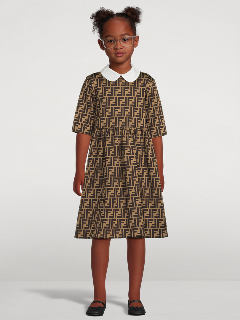 FENDI Robe manches courtes motif FF pour enfants Holt Renfrew