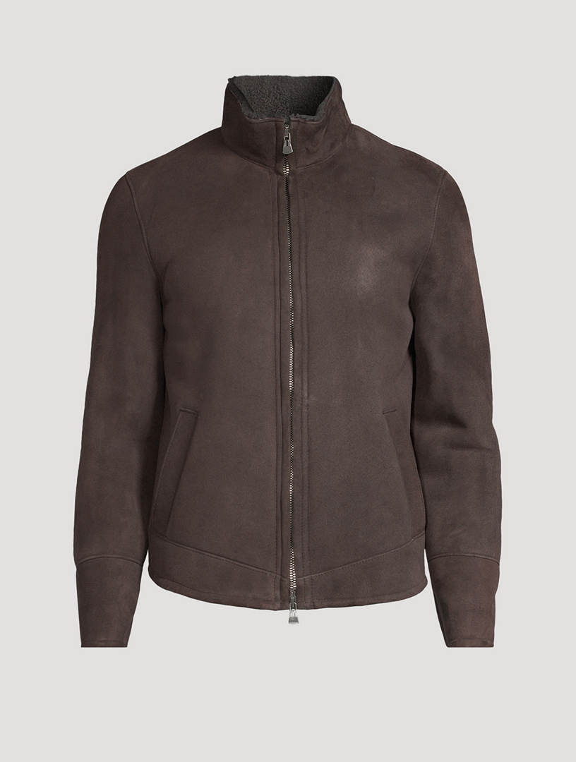 HISO Van Sheepskin Shearling Moto Jacket | Holt Renfrew