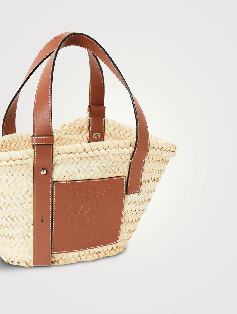 Loewe – Paula's Ibiza Small Square Basket Bag Natural/Pecan