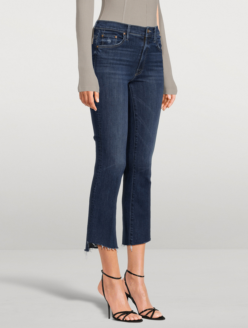 MOTHER The Insider Bootcut Cropped Jeans | Holt Renfrew