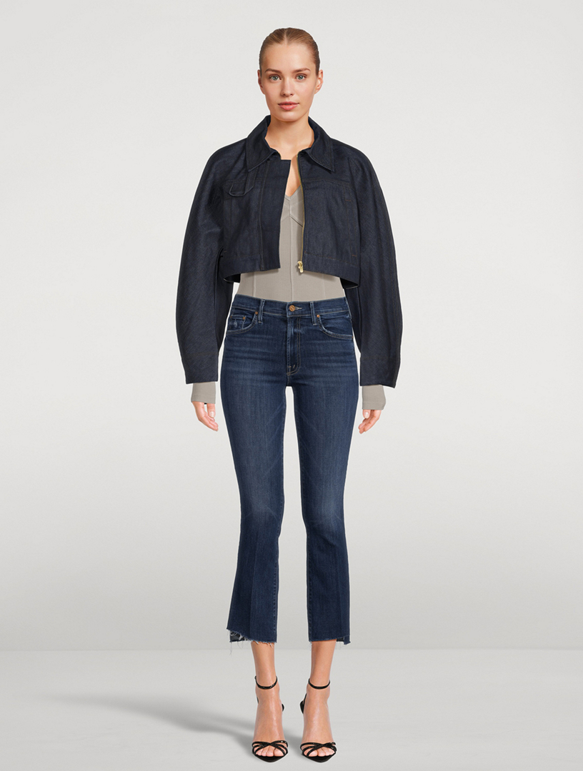 MOTHER The Insider Bootcut Cropped Jeans | Holt Renfrew