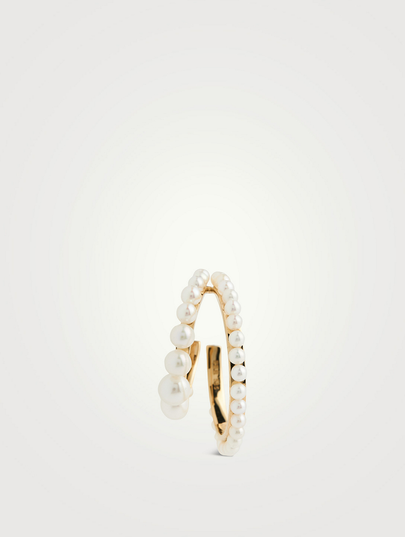 Petite Boucle d'oreille droite Perle