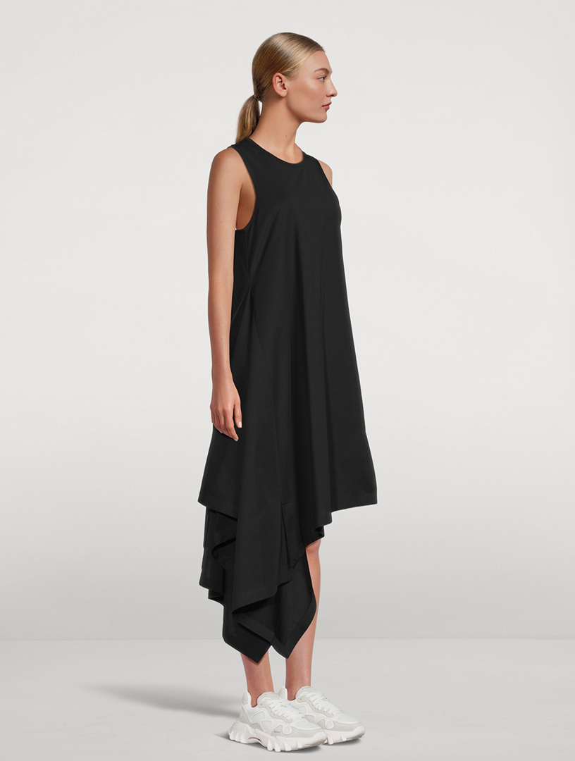 Asymmetric Nylon Dress