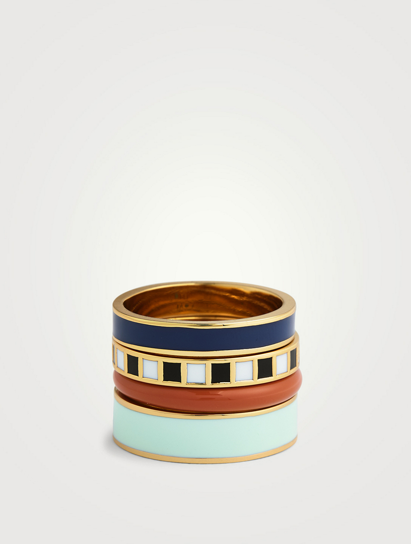 Set Of Four Banded Rings