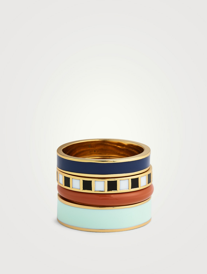 Set Of Four Banded Rings