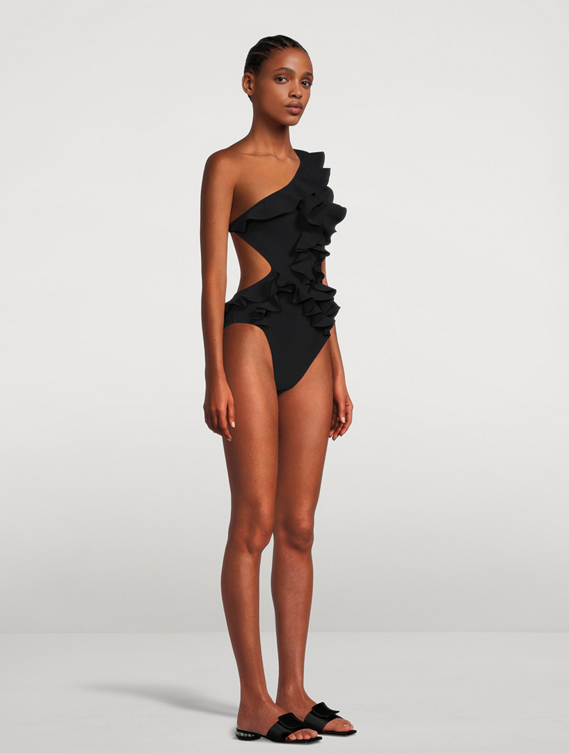 Zimmermann on sale black swimsuit