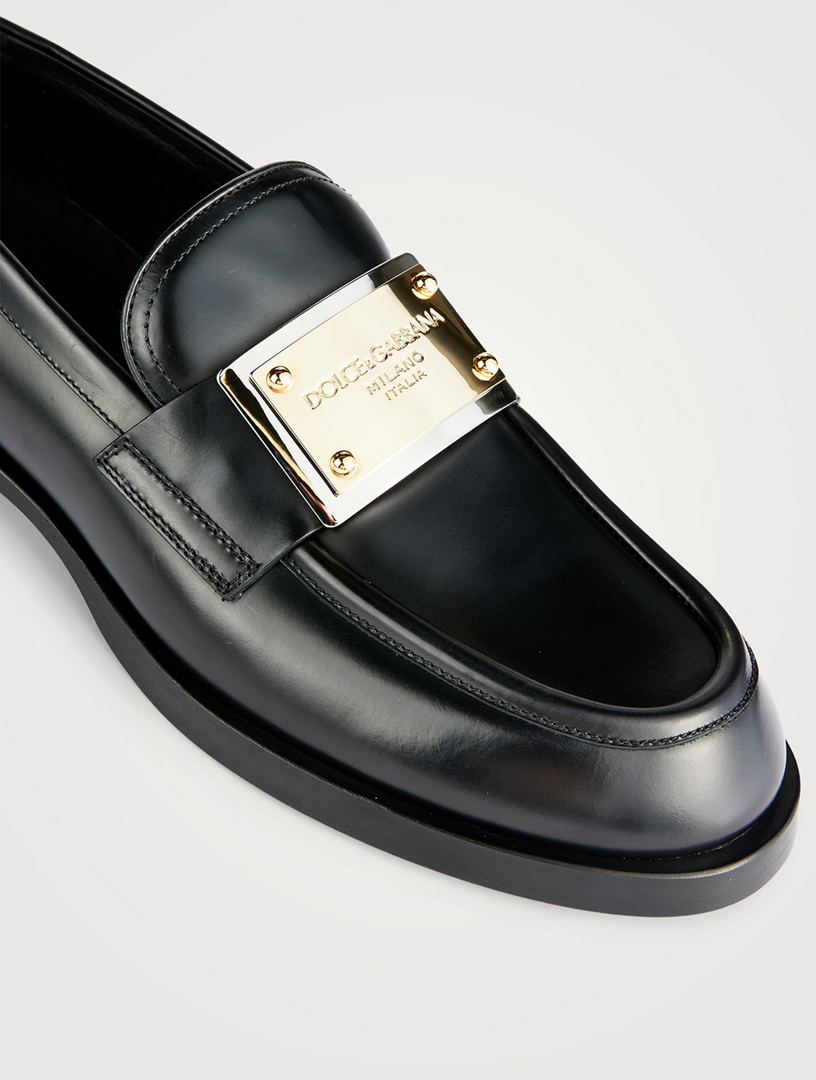 DOLCE & GABBANA Brushed Leather Loafers