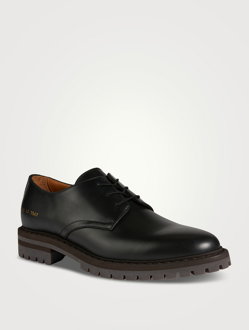 COMMON PROJECTS Leather Officers Derby Shoes | Holt Renfrew