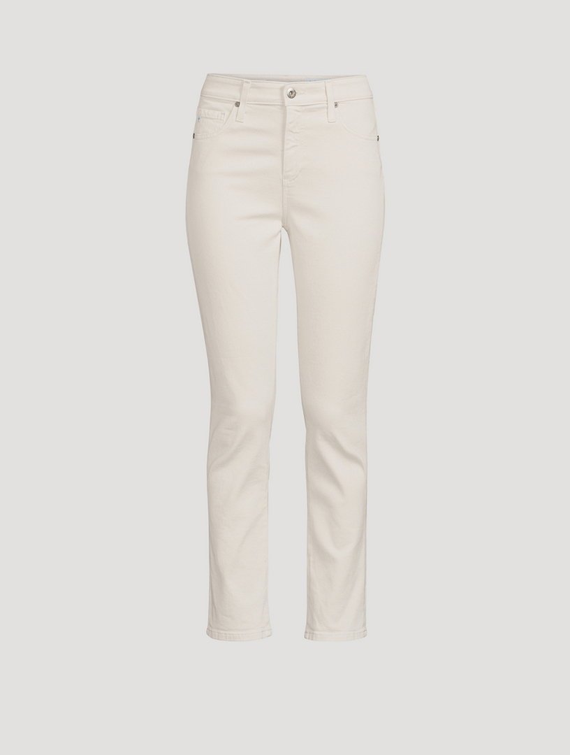 Slim Straight Cropped Jeans