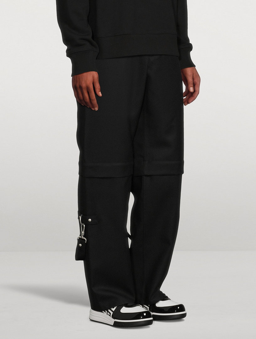 GIVENCHY Wool Two-in-One Detachable Pants With Suspenders | Holt