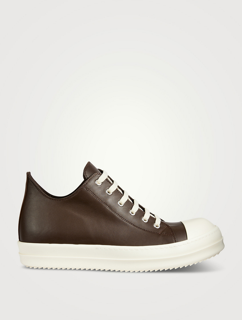 RICK OWENS Luxor Leather Low-Top Sneakers Holt Renfrew