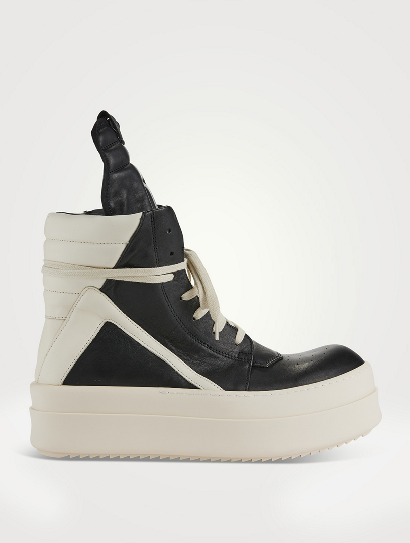 Mega Bumper Geobasket Leather High-Top Sneakers