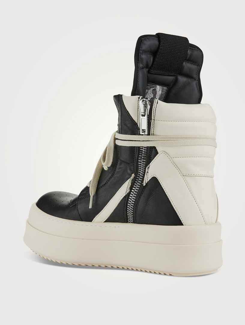 Mega Bumper Geobasket Leather High-Top Sneakers