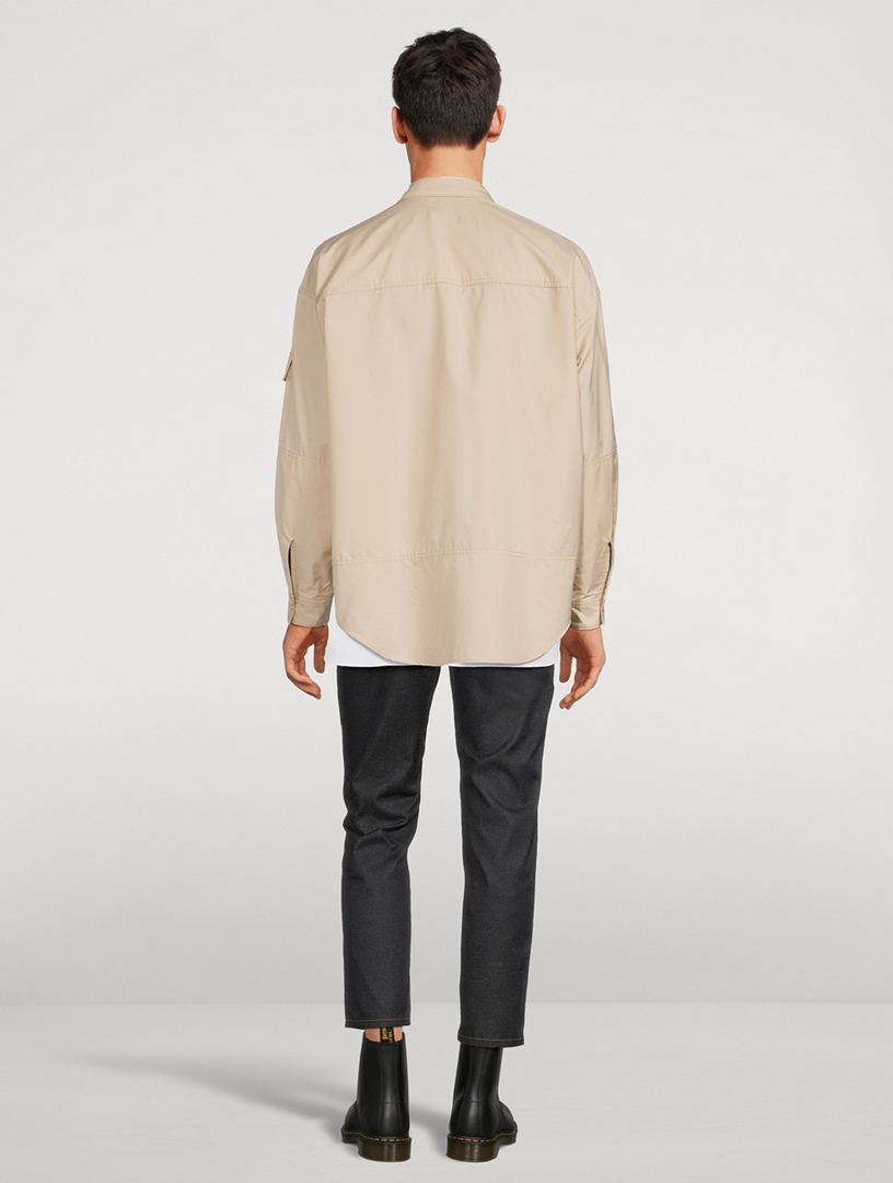 COMME DES GARÇONS HOMME Cotton-Blend Zip Shirt Jacket | Holt Renfrew