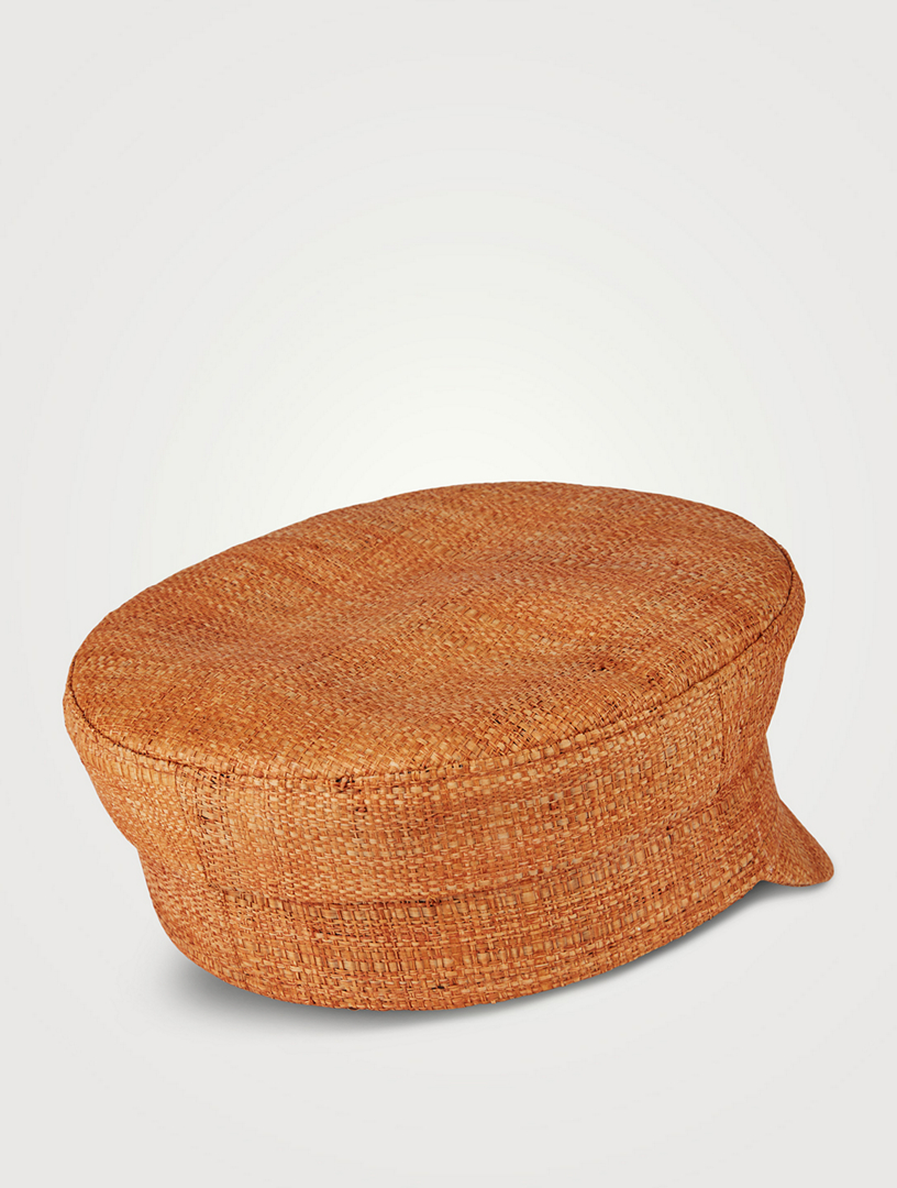 Monogram-Embellished Baker Boy Cap