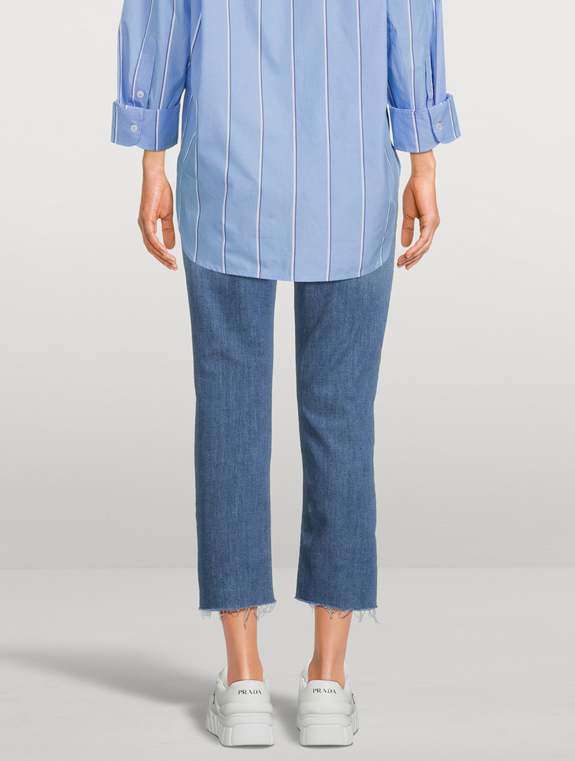 CITIZENS OF HUMANITY Isola Cropped Straight Jeans  Blue