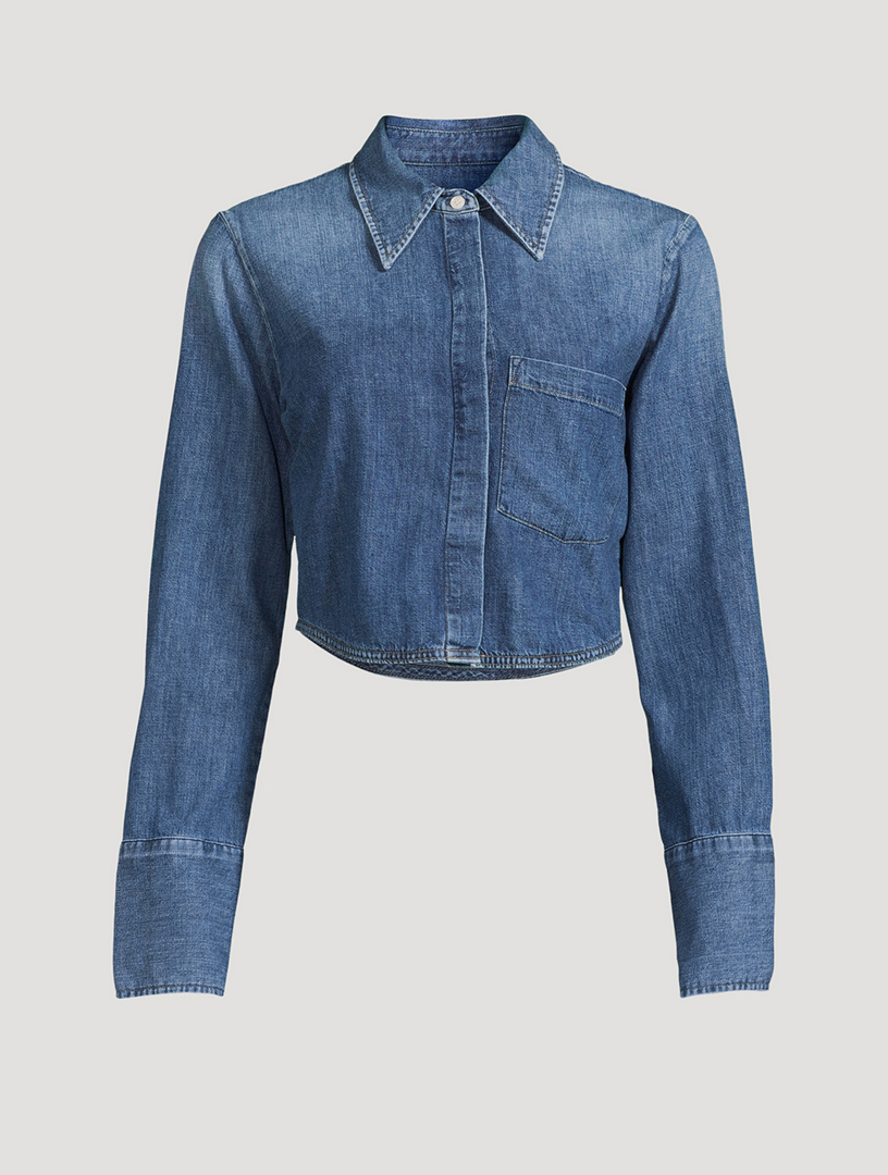 CITIZENS OF HUMANITY Bea Denim Crop Shirt | Holt Renfrew