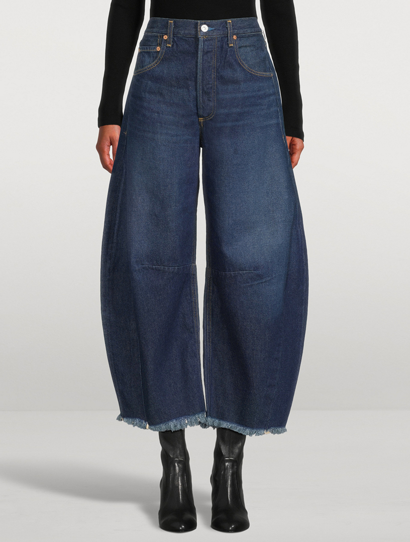 Horseshoe Wide-Leg Jeans