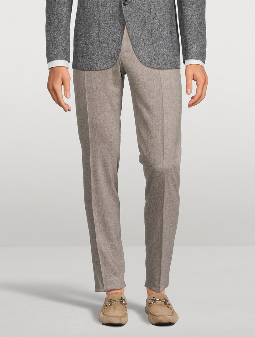 Stretch Wool Flannel Pants