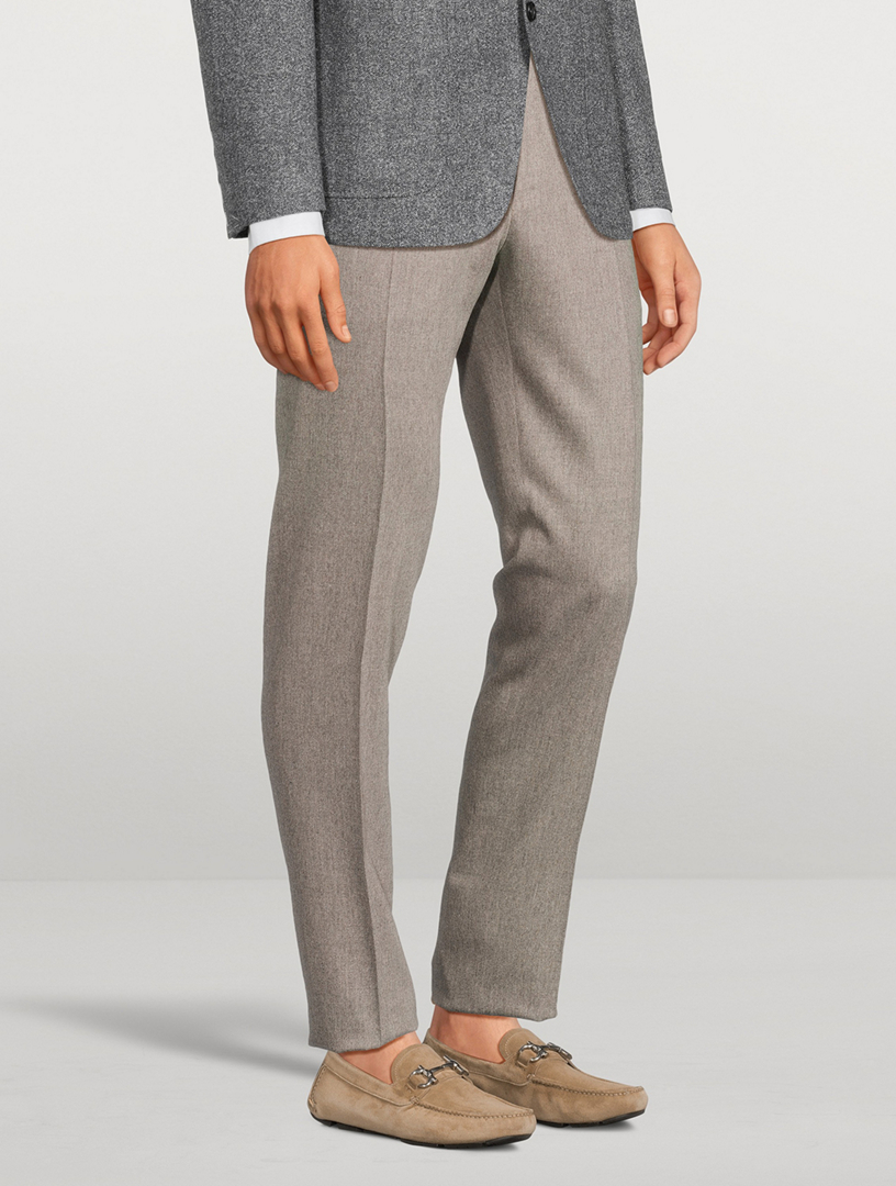 CANALI Stretch Wool Flannel Pants | Holt Renfrew