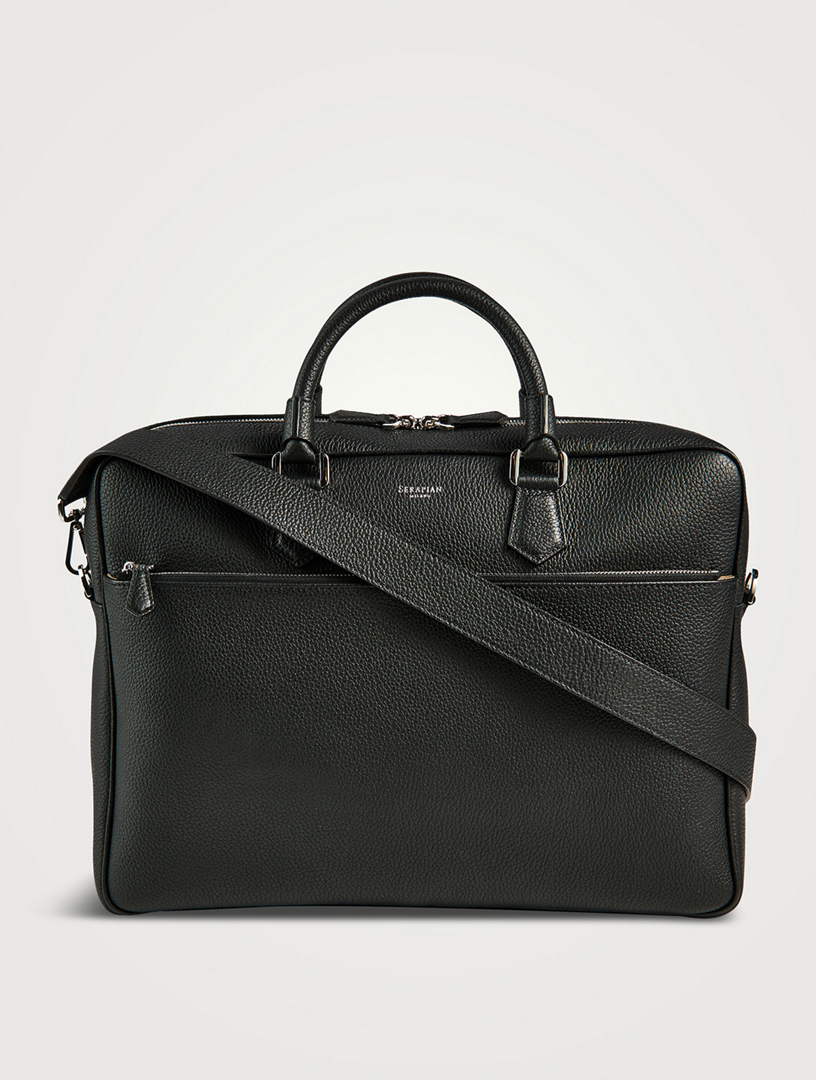 Designer leather outlet briefcase