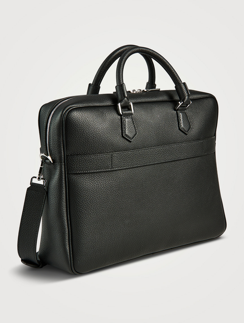 Designer leather briefcase best sale