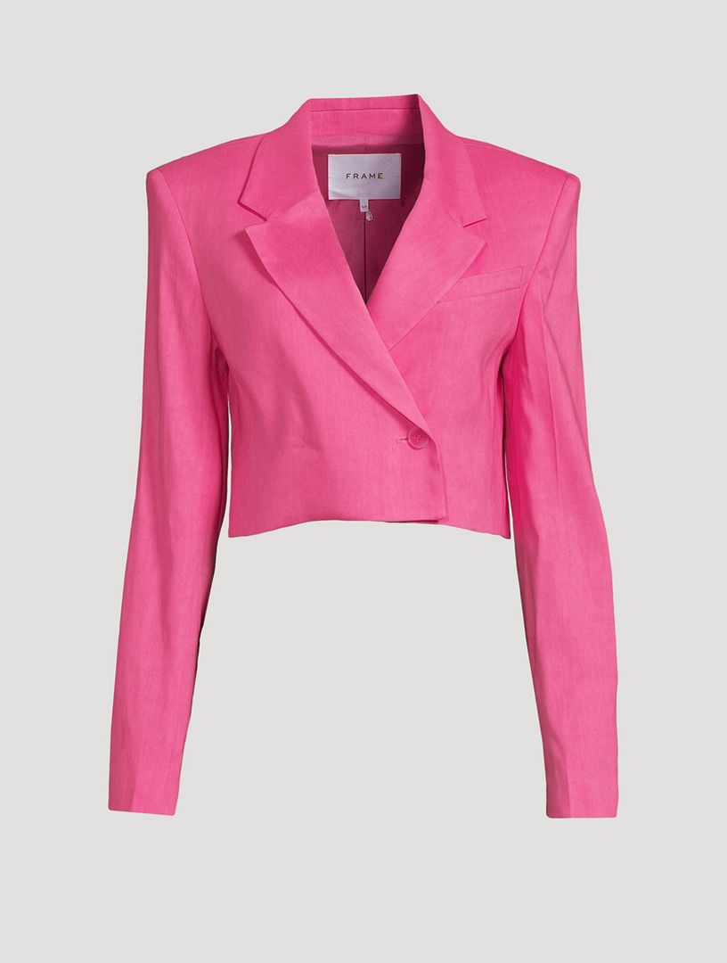 Bright pink 2024 cropped jacket