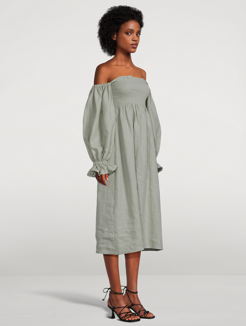 Sleeper store linen dress