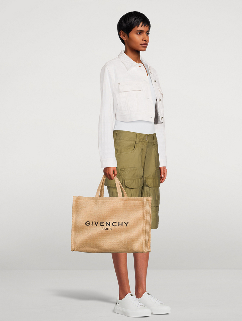 GIVENCHY Large G Tote Raffia Shopper | Holt Renfrew