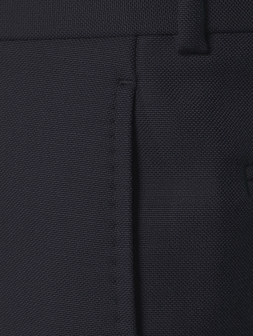 Wool And Mohair Tailored Cigarette Pants