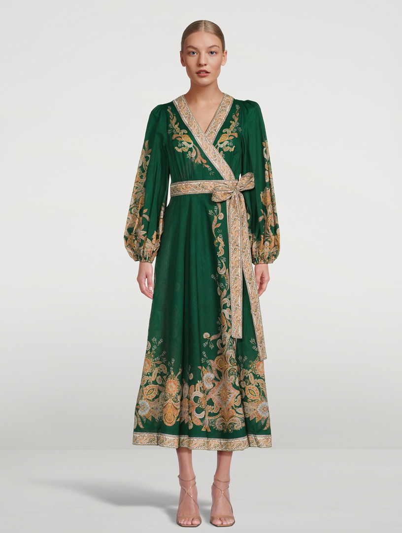 Devi Wrap Midi Dress