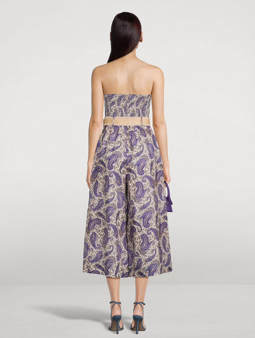 Zimmermann Devi Linen Strapless Jumpsuit Holt Renfrew