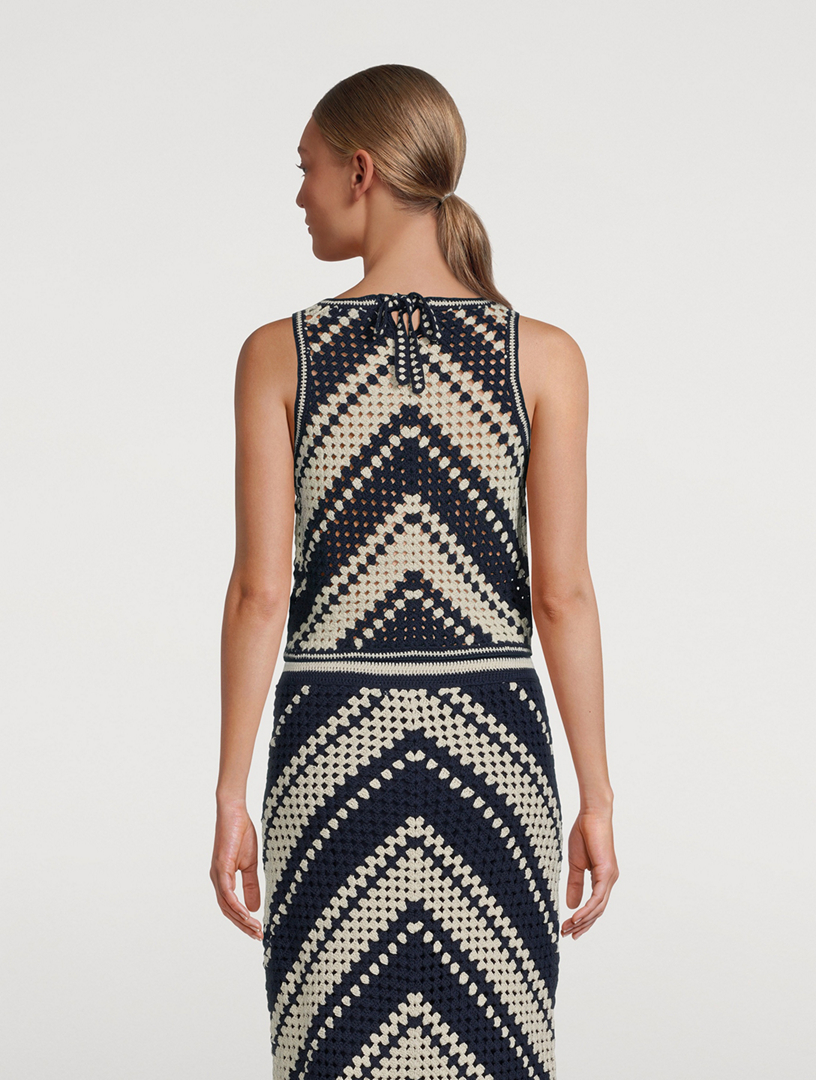 Chintz Crochet Tank Top