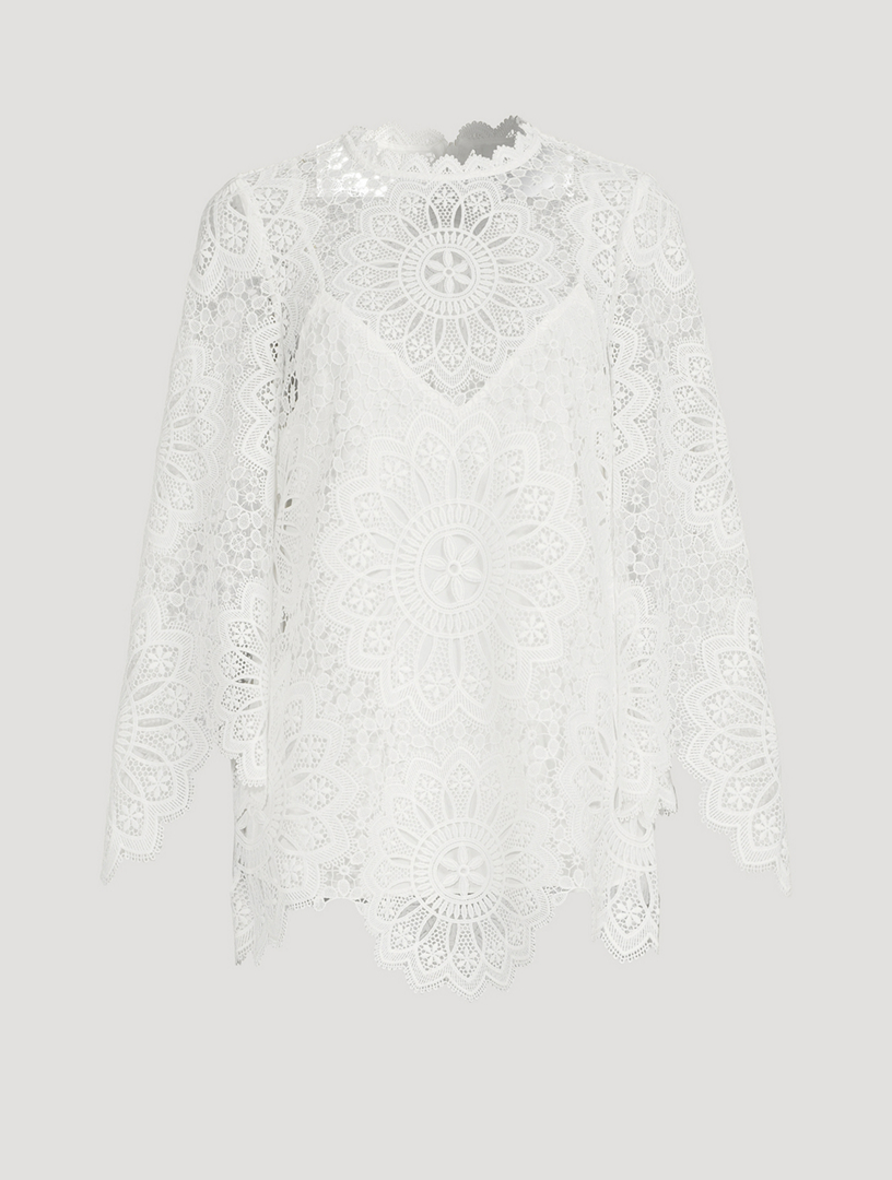 Zimmermann Chintz Crochet Lace Blouse Holt Renfrew 4848