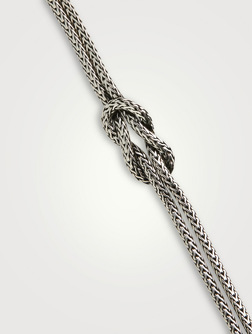 Manah Knot Silver 1.8MM Necklace