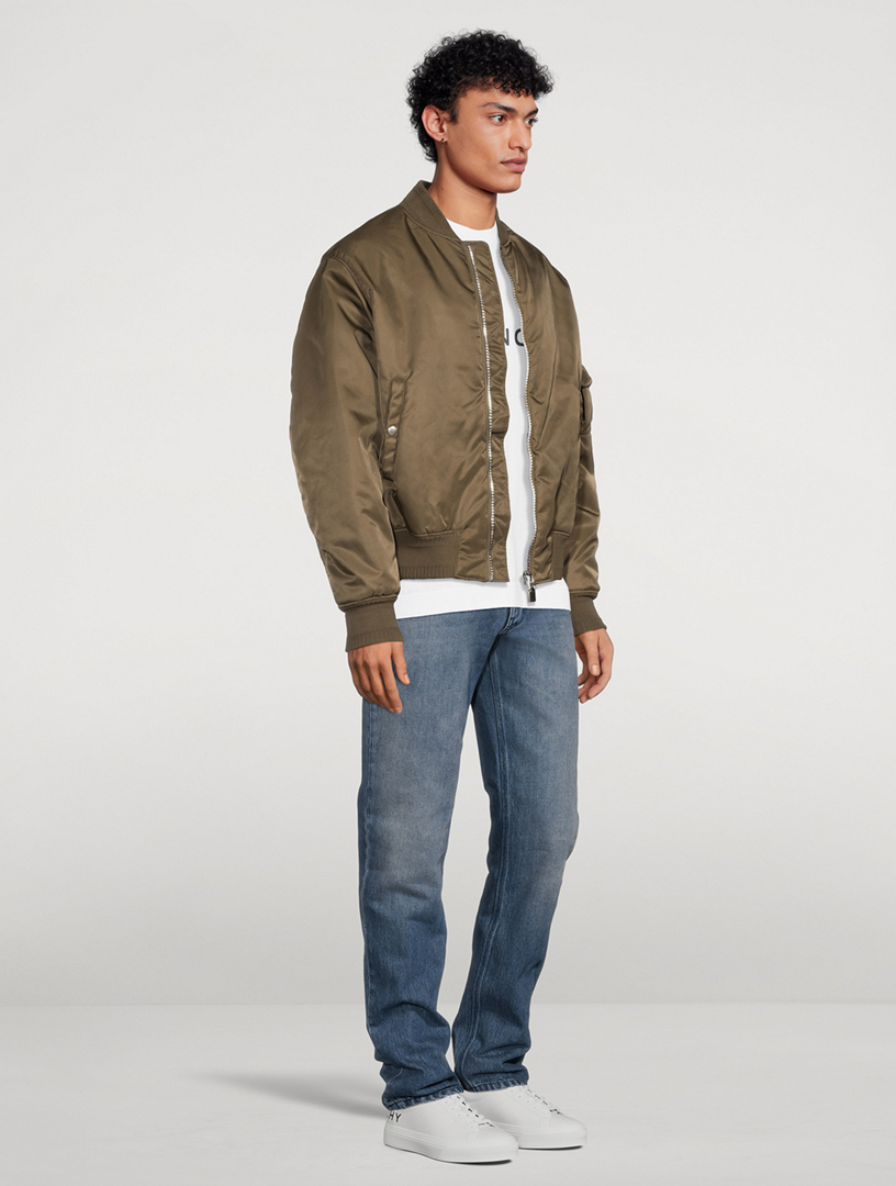 Bomber Jacket With Logo