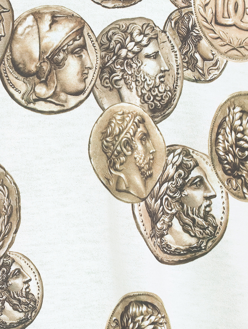 Dolce & Gabbana コインプリント コットン 半袖Tシャツ ホワイト DOLCE & GABBANA Cotton T-Shirt In Coin Print | Holt Renfrew