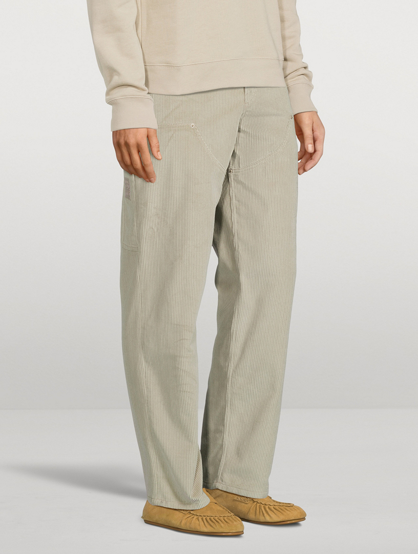 Pantalon Hope beige en velours cotelé