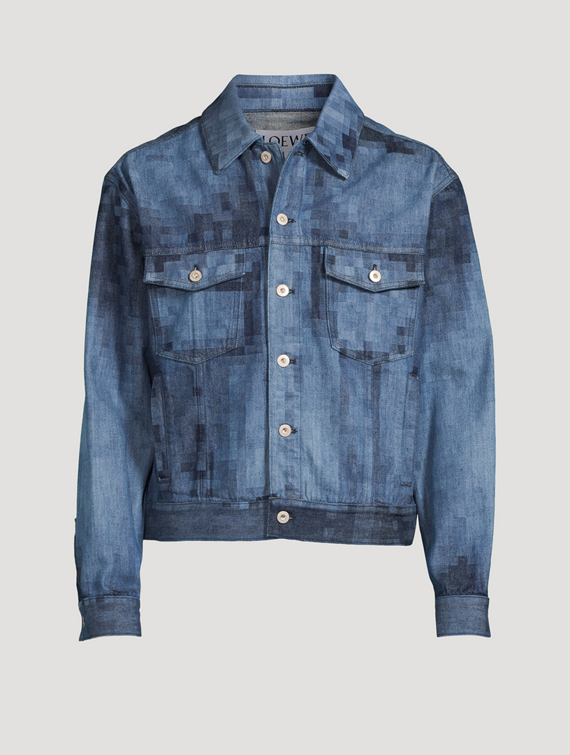 Designer black outlet denim jacket