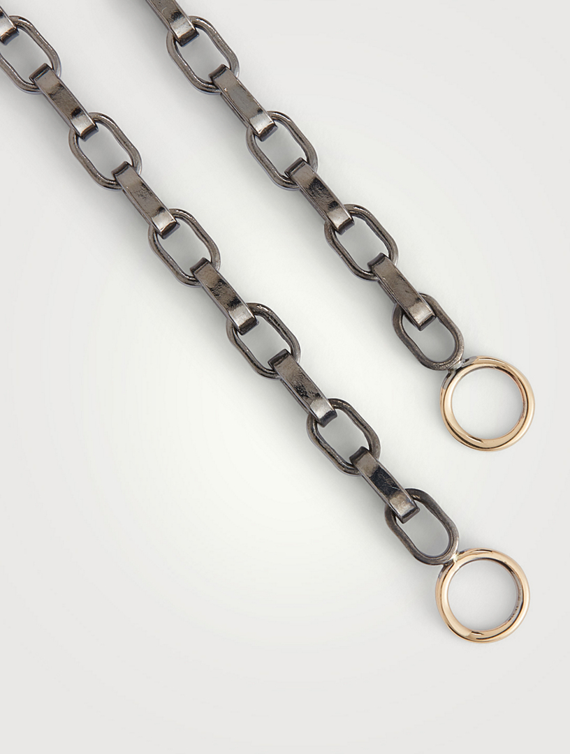 Sterling Silver Biker Chain Bracelet
