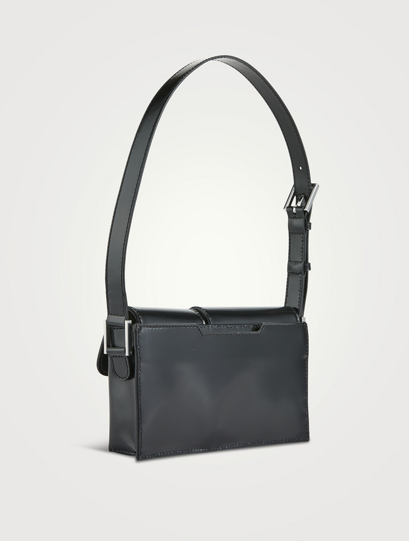 Baby billy black semi patent leather bag | Designer Collection | Coveti