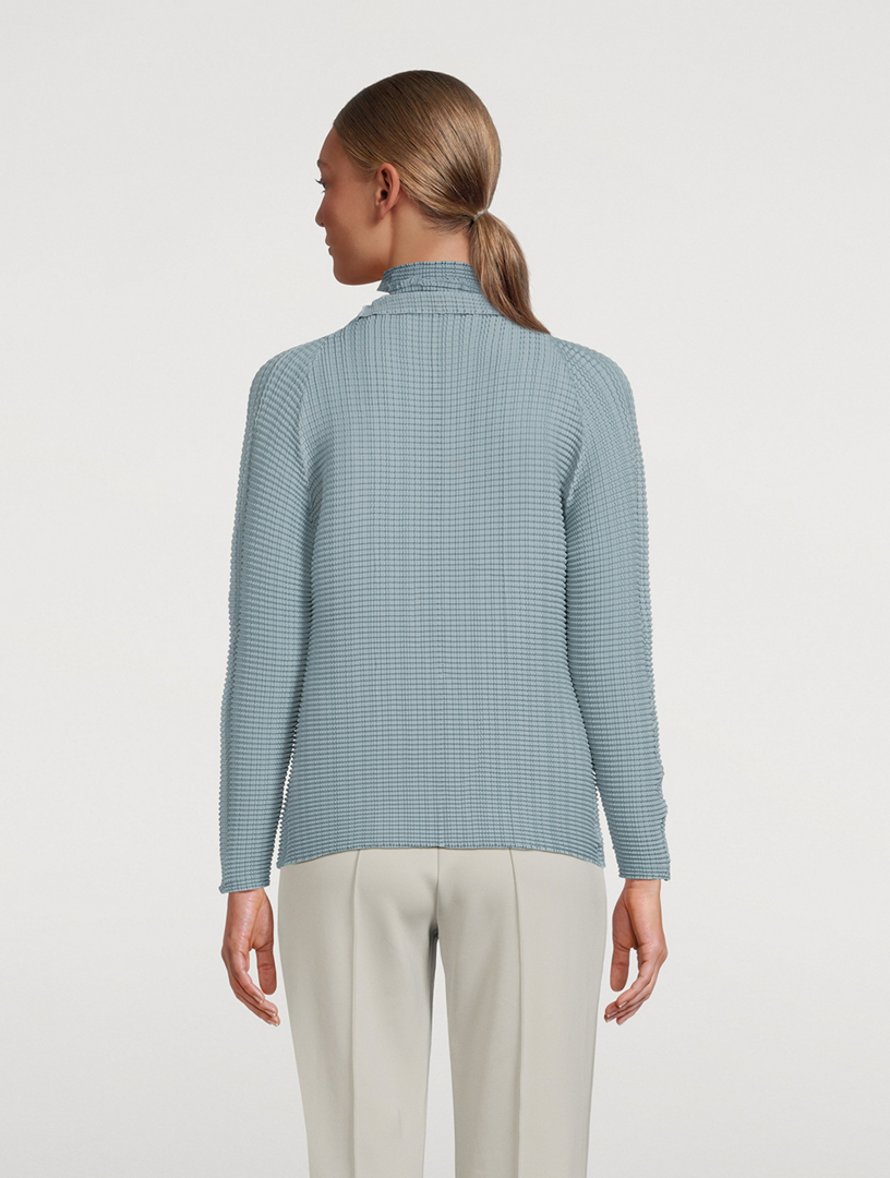 ISSEY MIYAKE Wooly Pleats Cardigan | Holt Renfrew