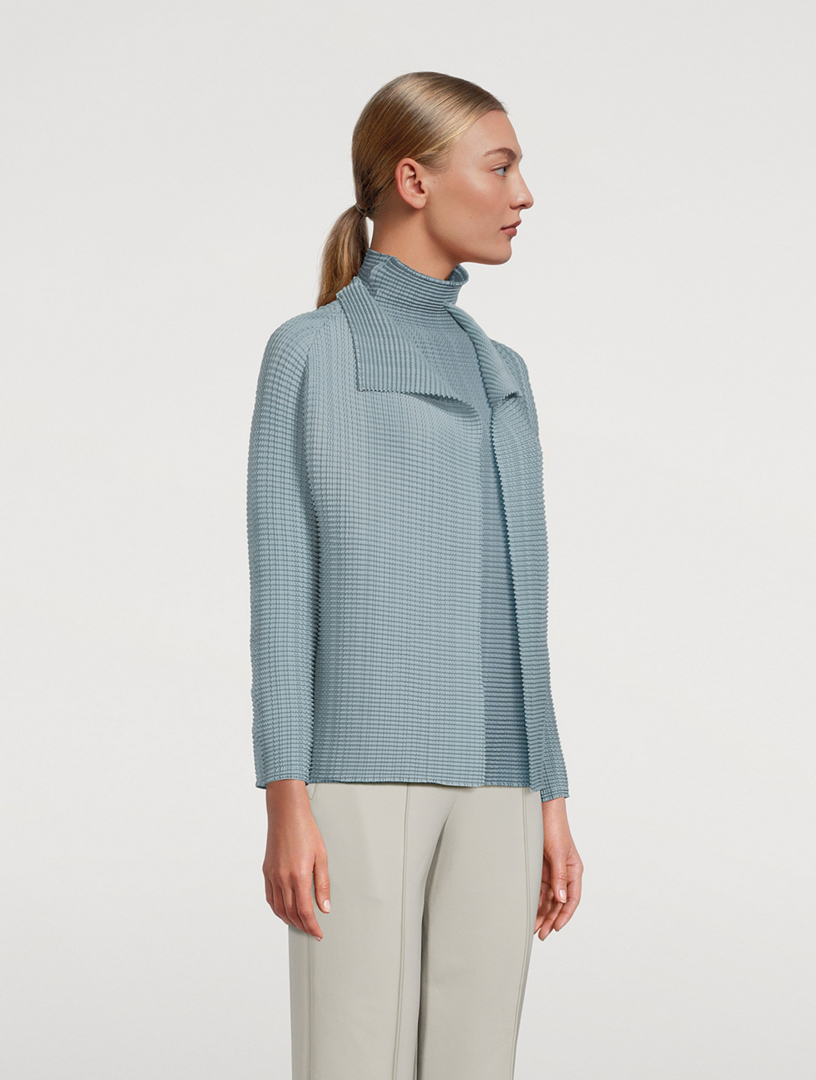 ISSEY MIYAKE Wooly Pleats Cardigan | Holt Renfrew